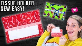 How to Sew a Pocket Tissue Holder // Beginner Sewing Tutorial