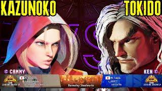 SF6 - KAZUNOKO vs. TOKIDO *non-stop attacking!