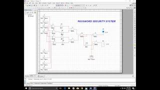 PASSWORD SECURITY SYSTEM ON MULTISIM | PROJECT | CIRCUIT DIAGRAM | LOGIC GATE | BILAL THOUGHTS | DLD