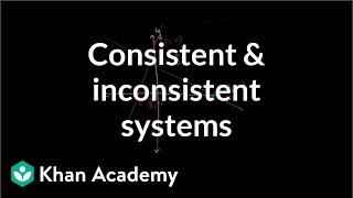 Consistent and inconsistent systems | Algebra II | Khan Academy