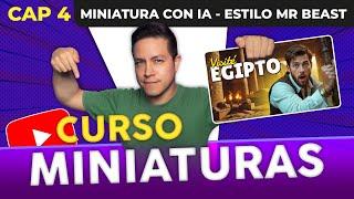  CURSO de MINIATURAS para YOUTUBE | CAPÍTULO 4 - Diseño de miniatura GRATIS con IA Estilo Mr Beast