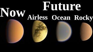 Titan's Future Water Ocean And Size Reduction - Largest Moon Of Saturn