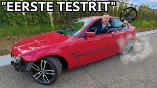 "EERSTE TESTRIT" MET ONZE BMW DIE WIJ IN 24 UUR GAAN OMBOUWEN TOT DRIFT AUTO! |EP. 3