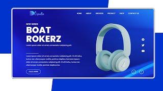 Landing Page Website Design for Headphones | WordPress Elementor Tutorial #6 | DCreato Academy