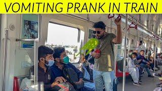 Vomiting on Passengers in Train Prank - Lahori PrankStar