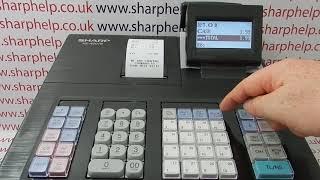 Clerk Not Signed On Error Message Sharp XE-A207 / XE-A207B / XE-A207W Cash Register