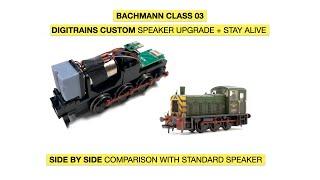 ***Bachmann Class 03 Custom Speaker Upgrade Side by Side comparison***