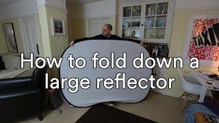 How to fold down a large reflector