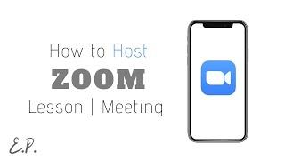 How to Host / Schedule Zoom Video Conference Using Your Phone
