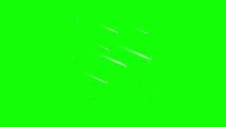 Green Screen Meteor shower 7 | Free Download