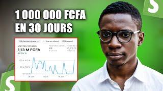 E-commerce en Afrique : j'ai généré 1 000 000 FCFA en 30 jours.