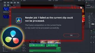 How to fix Render Job has failed in Davinci Resolve - Quick guide