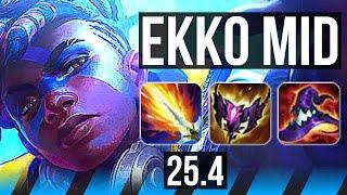 EKKO vs KATARINA (MID) | 19/3/7, Legendary | KR Master | 25.4