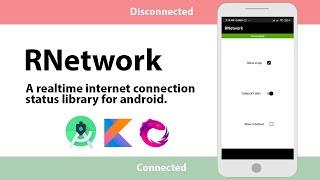 How to check internet connection continuously by RNetwork in android studio | HD | 1080p | 2020