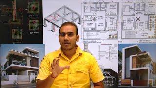 Complete analysis and Designing of Duplex house in STAAD.Pro with AutoCAD Plan