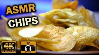 ASMR hommade chips cooking and eating