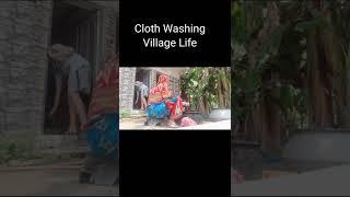 Cloth Washing Village Life #short #villagelife #cleaning