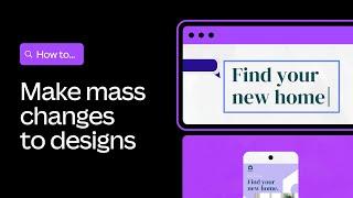 Apply mass changes to your designs | Canva automation hacks