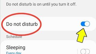 Samsung Dnd Settings | How To Turn Off Do Not Disturb Samsung