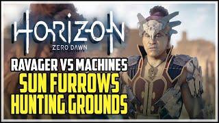 Horizon Zero Dawn Ravager Vs Machines Trial Sun Furrows Hunting Grounds