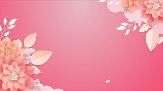 Ultra HD Floral Corner Background Video Loop | Copyright Free Motion Graphic | Flower background