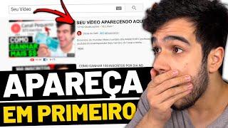 Como fazer seu vídeo aparecer na PRIMEIRA página do Youtube!! (SEO para Youtube)