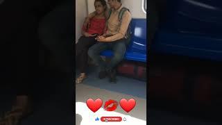 Lovely Romance in Train #shorts #kiss #love