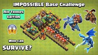 IMPOSSIBLE Base Challenge Air Troops Edition | Clash of Clans | Town Hall 14 Challenge