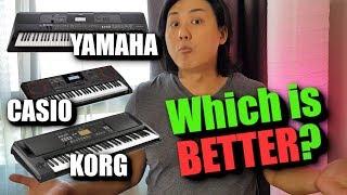 Surprise Winner?  Korg EK-50 vs Yamaha PSR-EW410 vs Casio CT-X5000 | Yamaha PSR-E463