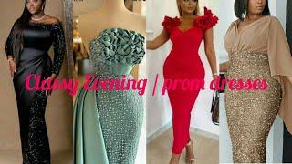 Top best dinner gown styles for ladies | Evening dresses 2023| sequins styles for prom dresses|Satin