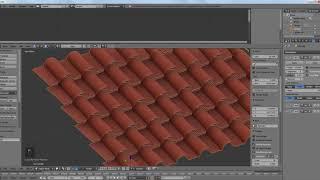 Making Seamless roof tiles texture in Blender.