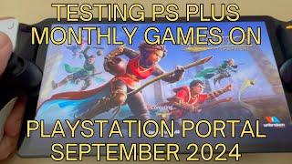 Testing PS Plus Monthy Games | September 2024 on the Playstation Portal #psportal #psplus #gaming