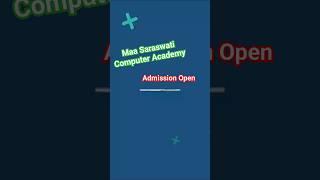 admission Open #mkcl #maa_saraswati_computer_academy #mscit tally with gst