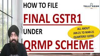 MARCH MONTH GSTR1 LIVE FILING UNDER QRMP SCHEME | LIVE GSTR1 FILING BY TALLY PRIME UNDER QRMP SCHEME