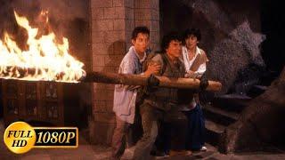 Jackie Chan fights with a bunch of monks / Armour of God (1986)