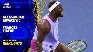 Aleksandar Kovacevic vs. Frances Tiafoe Highlights | 2024 US Open Round 1