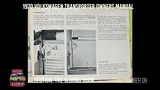 1970 VW Bus Owners Manual, Narrated and Sorted by Section