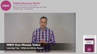 MBM Learning Tips - What are Sticky Pieces? | MBM's One Minute Videos | Sticky Learning with MBM