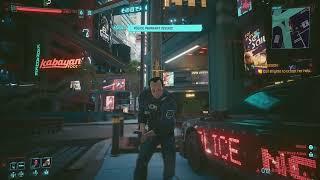 Cyberpunk 2077 Throwing Knife damage test: Sniper Perk equipped, does not work