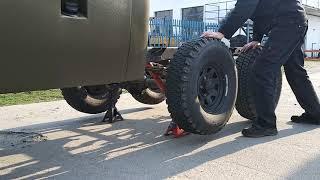 UAZ 6x6 axle lockers