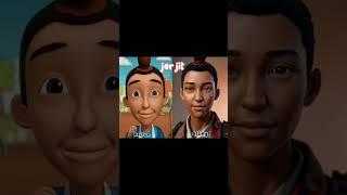 inilah wajah asli karakter kartun Upin dan Ipin #upinipin #edit #kartunanak