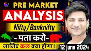 12 June Expiry Special Pre Market Analysis || #trading #intraday #nifty #banknifty #live #sensex