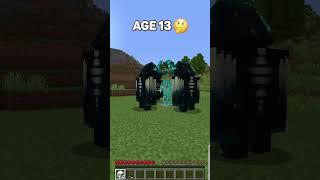 Falling for Traps at different Ages in Minecraft #shorts #meme