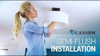 How to Install a Semi Flush Mount Light | Canarm