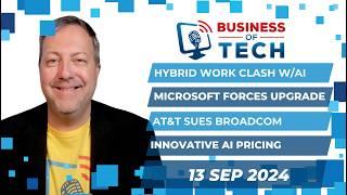 Hybrid Work Trends, Microsoft Upgrades, AT&T vs. Broadcom, Intel's Future, and Zendesk Pricing