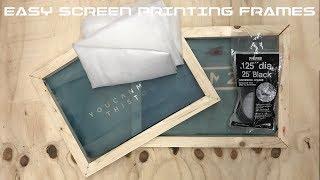 DIY Screen Printing Frames