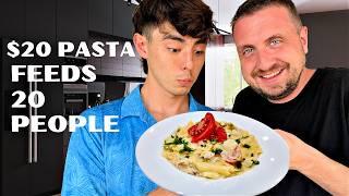 $20 Feeds 20 People | Chicken Penne | Crazy Pieces Meals