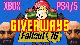 MASSIVE FALLOUT 76 GIVEAWAY LIVE - TONS OF FREE STUFF!!!