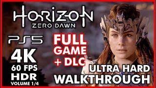 HORIZON ZERO DAWN +DLC FULL GAME [PS5 60FPS 4K HDR] ULTRA HARD Walkthrough 100% Collectibles VOL 1/4