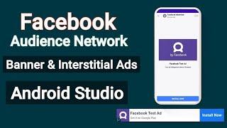 banner & interstitial Ads Facebook audience network | How to implement Facebook ads Android studio